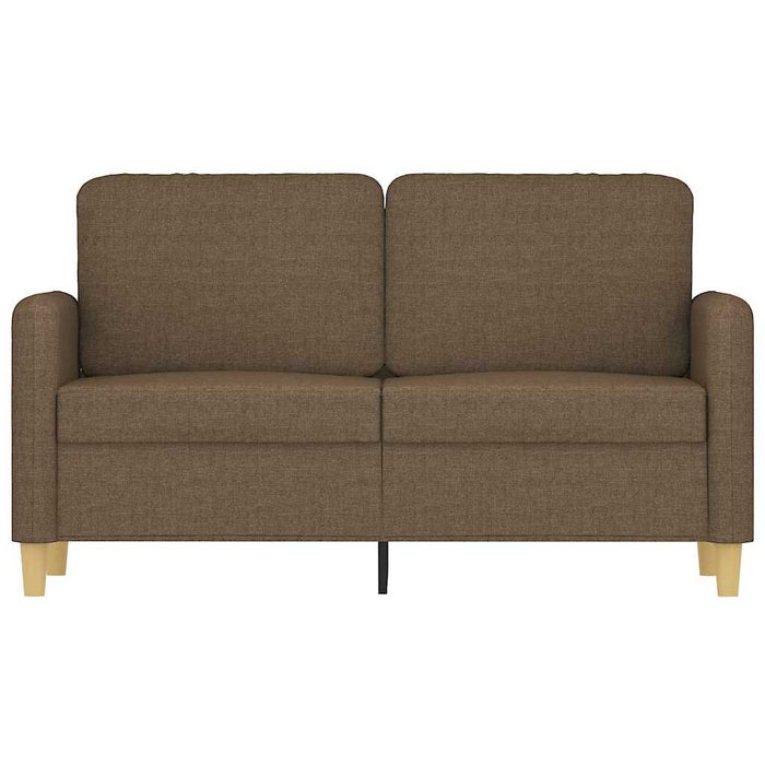 Canapea cu 2 locuri, maro, 120 cm, material textil WALTI