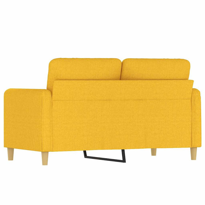 Canapea cu 2 locuri, galben deschis, 120 cm, material textil WALTI