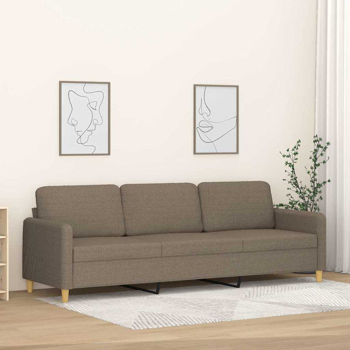 Canapea cu 3 locuri, taupe, 210 cm, material textil WALTI