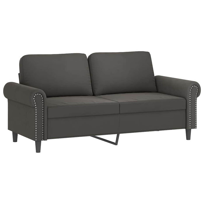 Canapea cu 2 locuri, gri închis, 140 cm, catifea WALTI