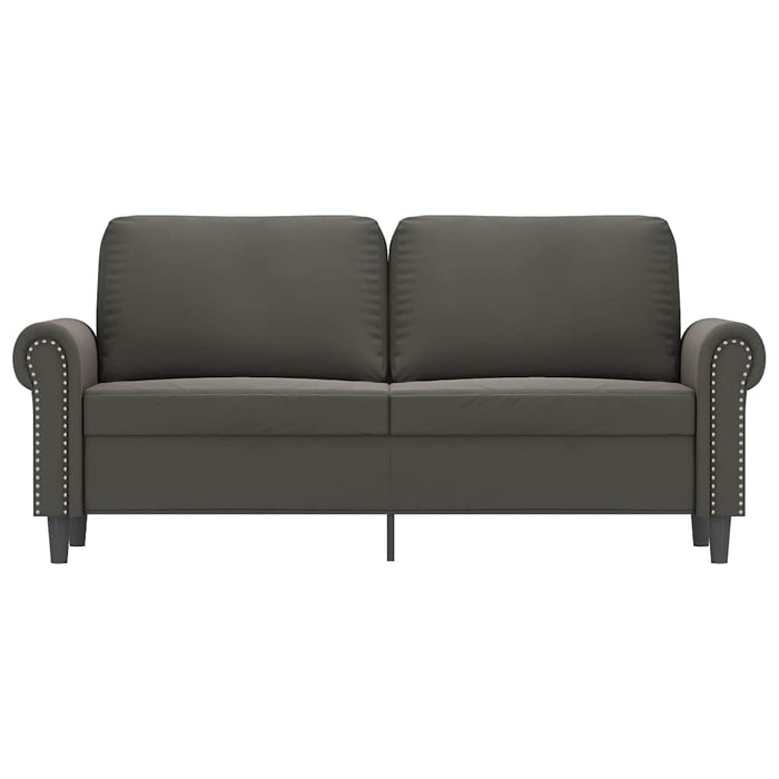 Canapea cu 2 locuri, gri închis, 140 cm, catifea WALTI