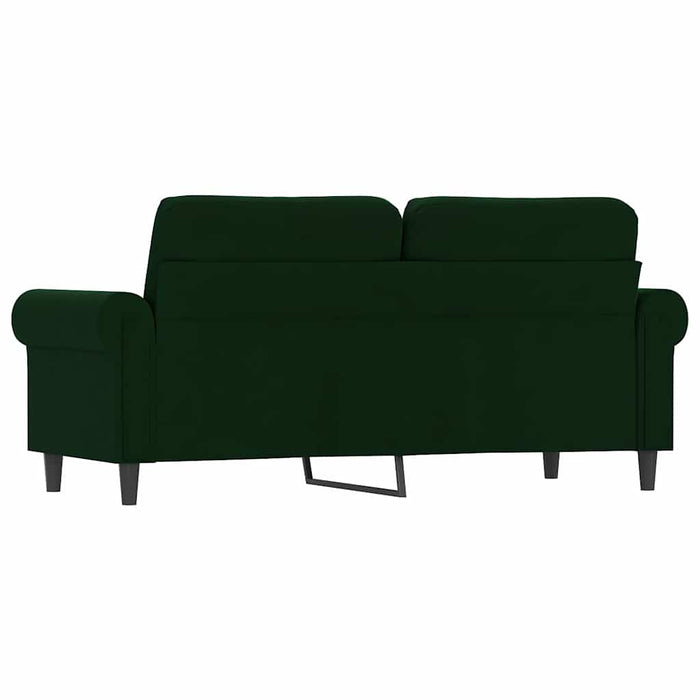 Canapea cu 2 locuri, verde închis, 140 cm, catifea WALTI