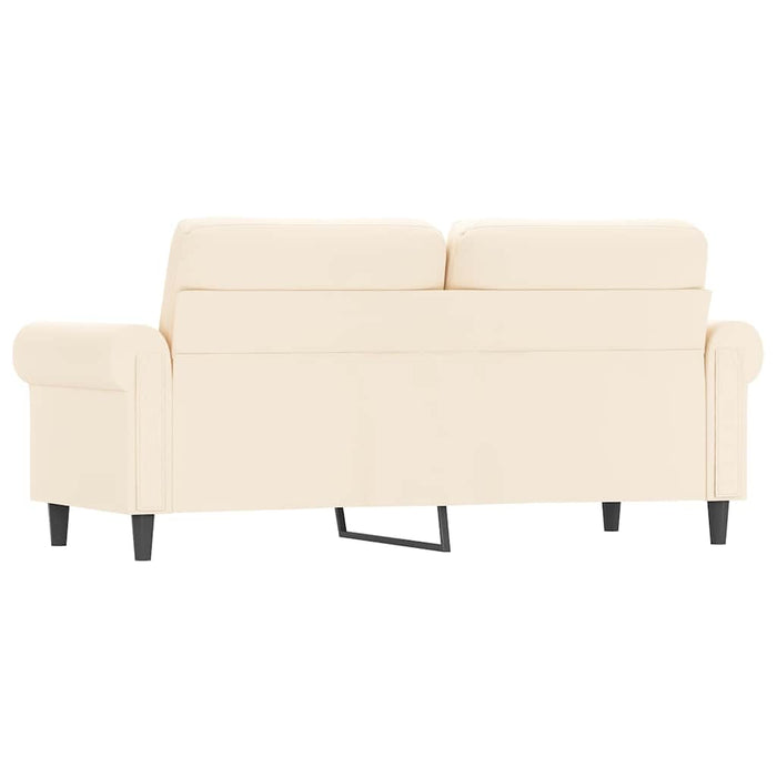 Canapea cu 2 locuri, crem, 140 cm, catifea WALTI