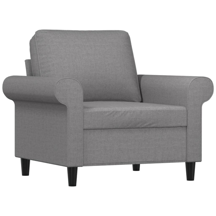 Fotoliu canapea, gri deschis, 60 cm, material textil WALTI