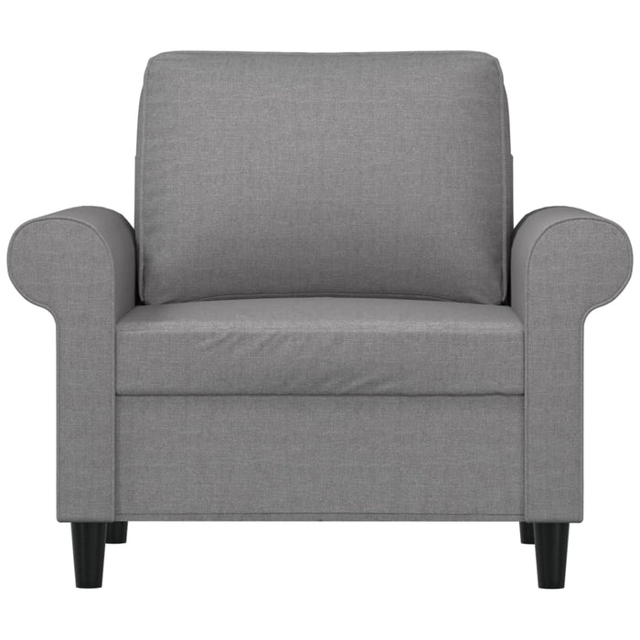 Fotoliu canapea, gri deschis, 60 cm, material textil WALTI