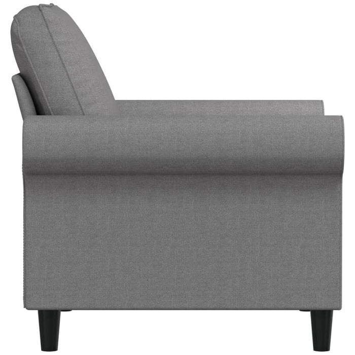 Fotoliu canapea, gri deschis, 60 cm, material textil WALTI