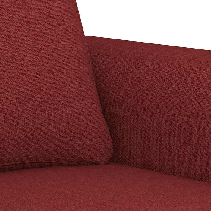 Canapea cu 2 locuri, roșu vin, 120 cm, material textil WALTI