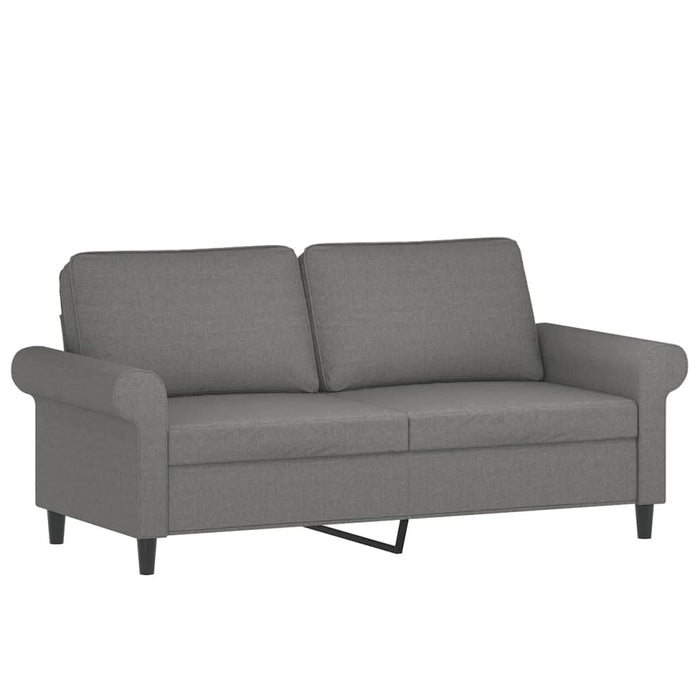 Canapea cu 2 locuri, gri închis, 140 cm, material textil WALTI