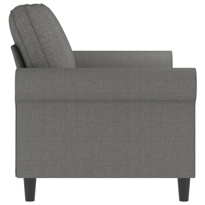 Canapea cu 2 locuri, gri închis, 140 cm, material textil WALTI