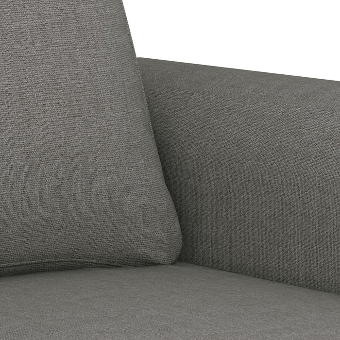 Canapea cu 2 locuri, gri închis, 140 cm, material textil WALTI