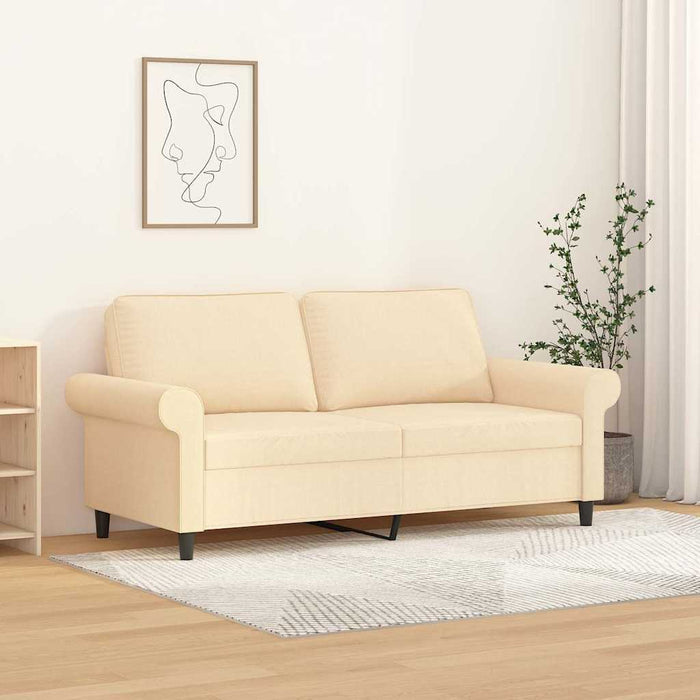 Canapea cu 2 locuri, crem, 140 cm, material textil WALTI