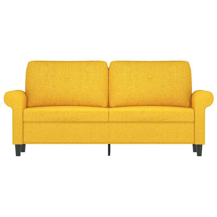 Canapea cu 2 locuri, galben deschis, 140 cm, material textil WALTI