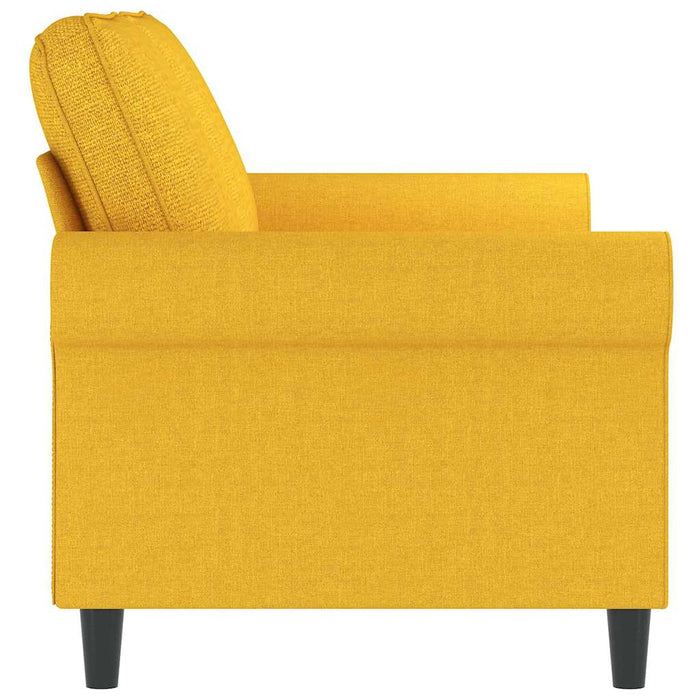 Canapea cu 2 locuri, galben deschis, 140 cm, material textil WALTI