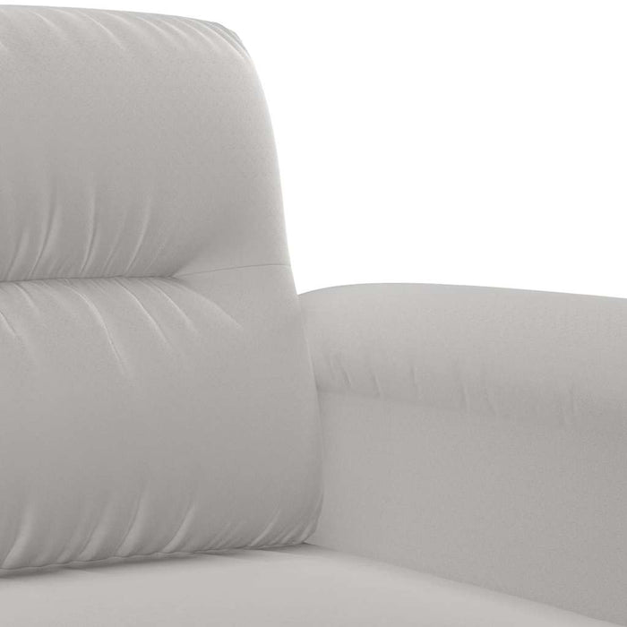 Fotoliu canapea, gri deschis, 60 cm, textil microfibră WALTI