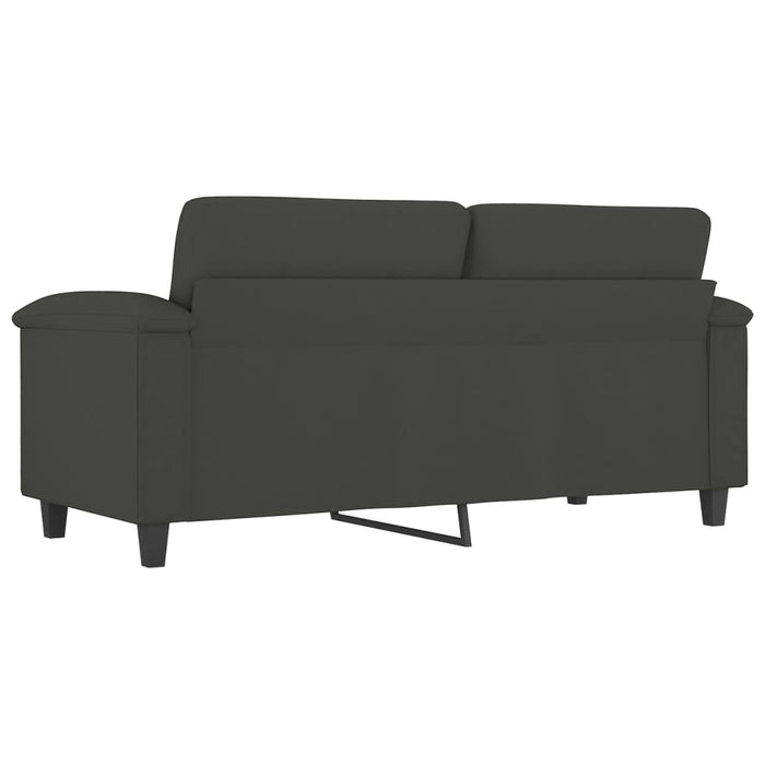 Canapea cu 2 locuri, gri închis, 140 cm, țesătură microfibră WALTI