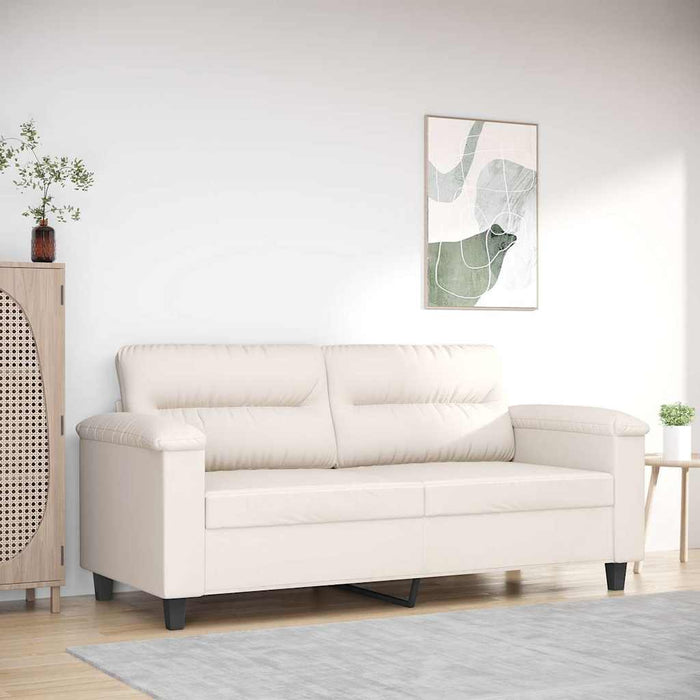 Canapea cu 2 locuri, bej, 140 cm, țesătură microfibră WALTI