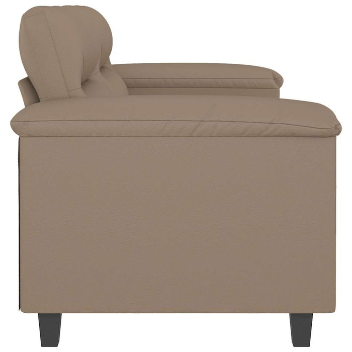 Canapea cu 2 locuri, cappuccino, 120 cm, piele ecologică WALTI