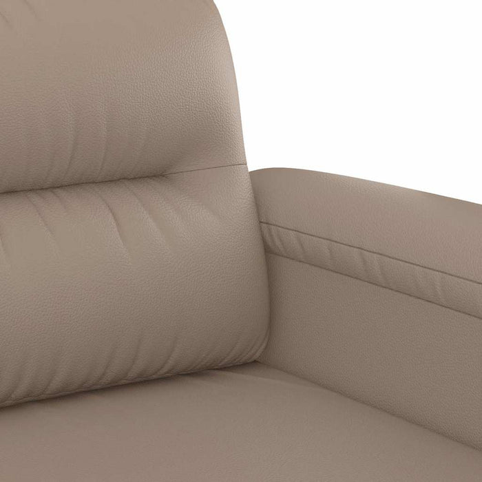 Canapea cu 2 locuri, cappuccino, 120 cm, piele ecologică WALTI