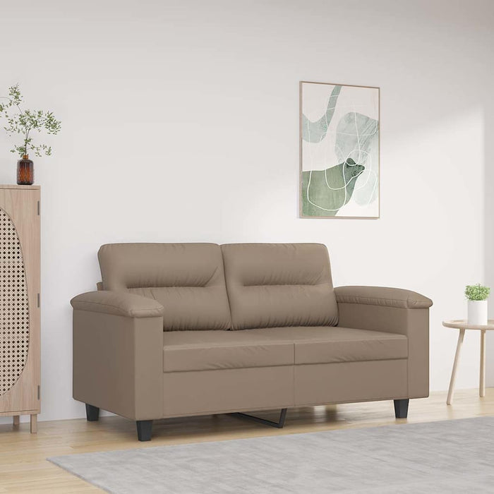 Canapea cu 2 locuri, cappuccino, 120 cm, piele ecologică WALTI