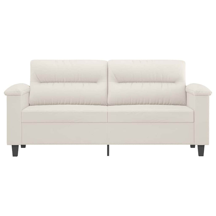 Canapea cu 2 locuri, crem, 140 cm, piele ecologică WALTI