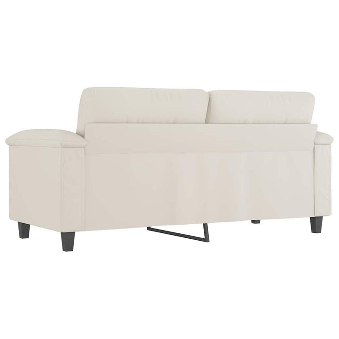 Canapea cu 2 locuri, crem, 140 cm, piele ecologică WALTI