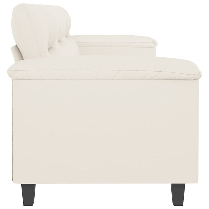 Canapea cu 3 locuri, crem, 180 cm, piele ecologică WALTI