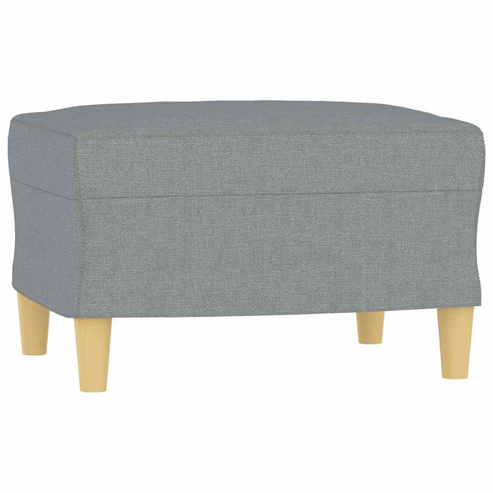 Taburet, gri deschis, 60x50x41 cm, material textil - WALTI WALTI