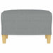 Taburet, gri deschis, 60x50x41 cm, material textil - WALTI WALTI