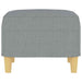 Taburet, gri deschis, 60x50x41 cm, material textil - WALTI WALTI