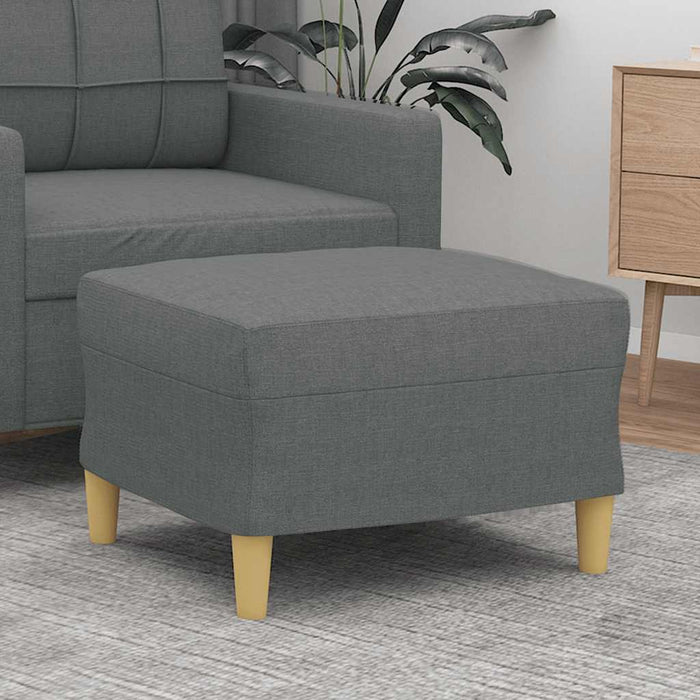 Taburet, gri închis, 60x50x41 cm, material textil - WALTI WALTI