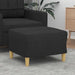 Taburet, negru, 60x50x41 cm, material textil - WALTI WALTI