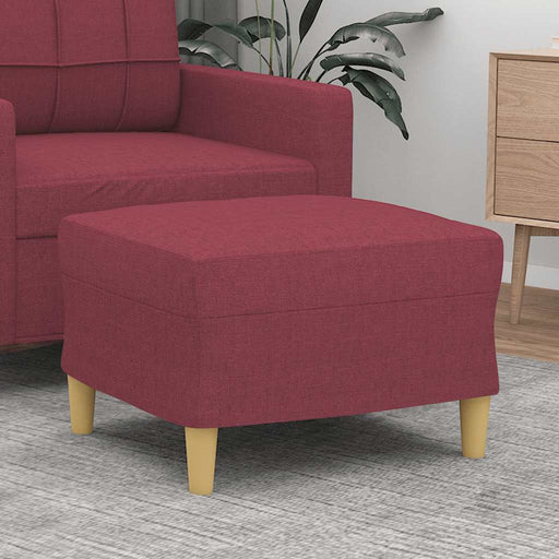 Taburet, roșu vin, 60x50x41 cm, material textil - WALTI WALTI