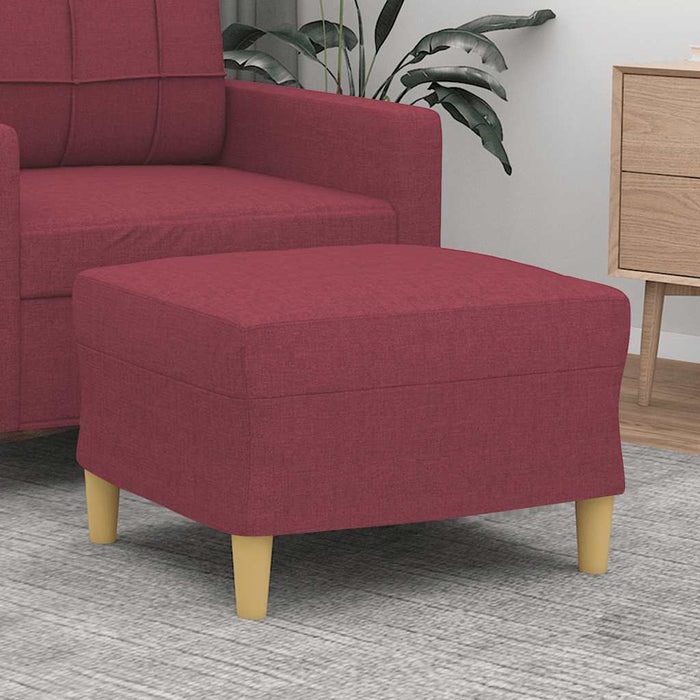 Taburet, roșu vin, 60x50x41 cm, material textil - WALTI WALTI