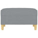 Taburet, gri deschis, 70x55x41 cm, material textil - WALTI WALTI