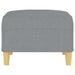 Taburet, gri deschis, 70x55x41 cm, material textil - WALTI WALTI