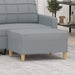 Taburet, gri deschis, 70x55x41 cm, material textil - WALTI WALTI