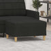 Taburet, negru, 70x55x41 cm, material textil - WALTI WALTI
