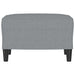 Taburet, gri deschis, 60x50x41 cm, material textil - WALTI WALTI