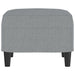 Taburet, gri deschis, 60x50x41 cm, material textil - WALTI WALTI