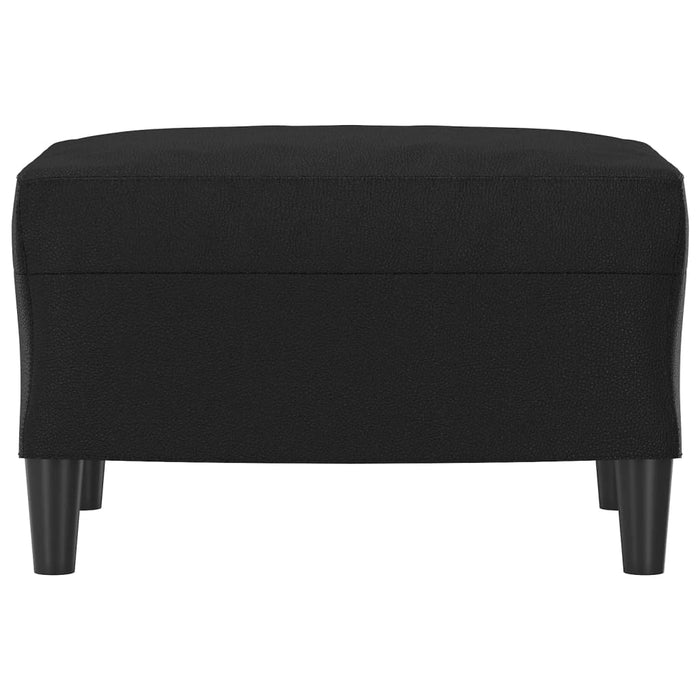 Taburet, negru, 60x50x41 cm, piele ecologică - WALTI WALTI
