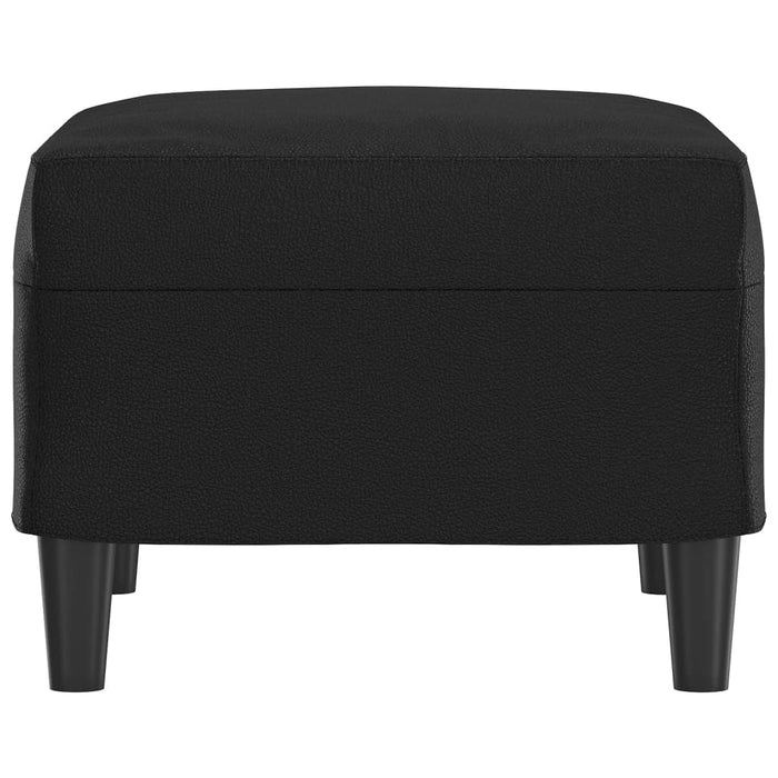Taburet, negru, 60x50x41 cm, piele ecologică - WALTI WALTI