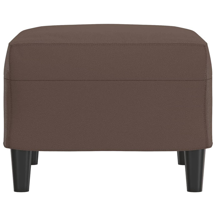 Taburet, maro, 60x50x41 cm, piele ecologică - WALTI WALTI