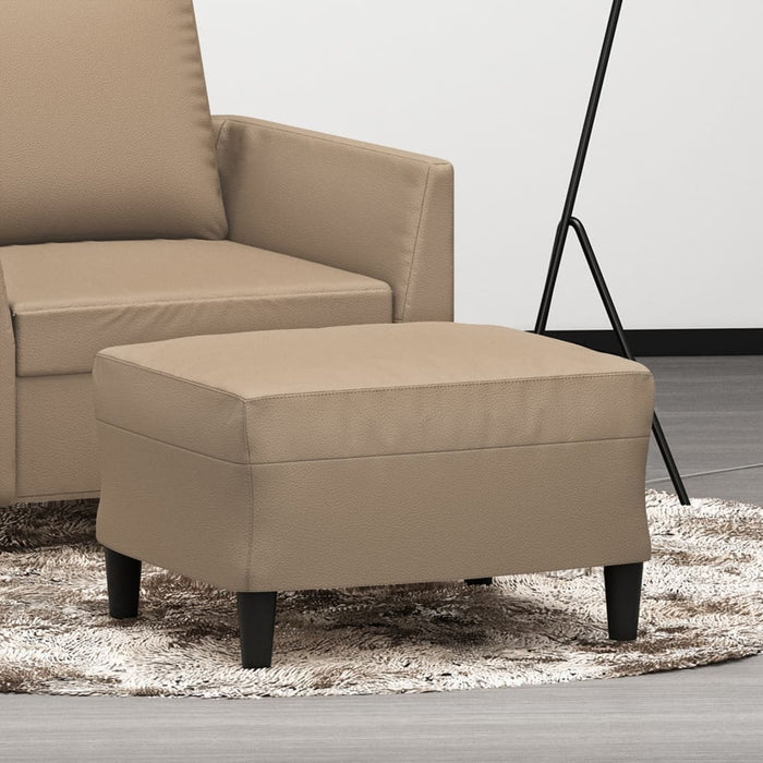 Taburet, cappuccino, 60x50x41 cm, piele ecologică - WALTI WALTI