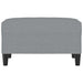 Taburet, gri deschis, 70x55x41 cm, material textil - WALTI WALTI