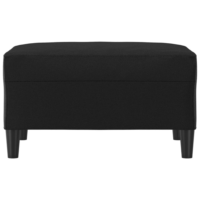 Taburet, negru, 70x55x41 cm, piele ecologică - WALTI WALTI