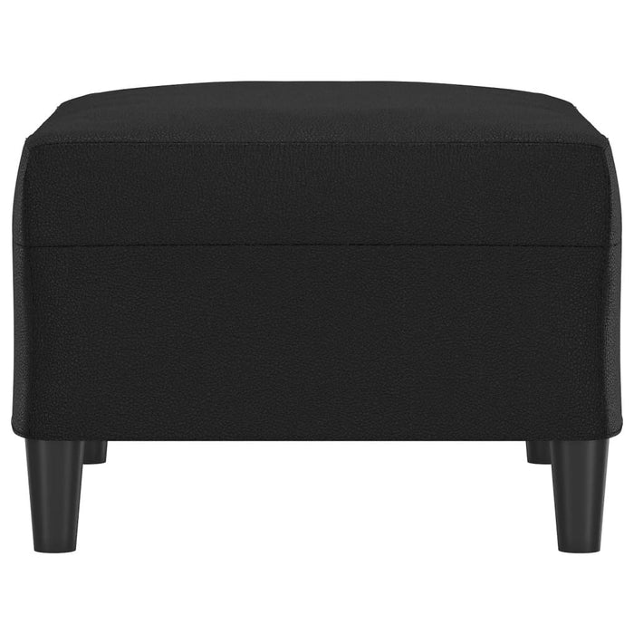 Taburet, negru, 70x55x41 cm, piele ecologică - WALTI WALTI