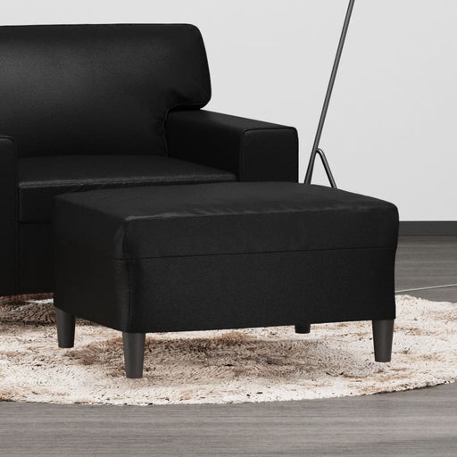 Taburet, negru, 70x55x41 cm, piele ecologică - WALTI WALTI