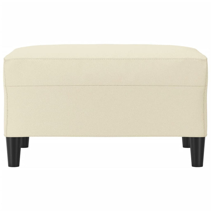 Taburet, crem, 70x55x41 cm, piele ecologică - WALTI WALTI