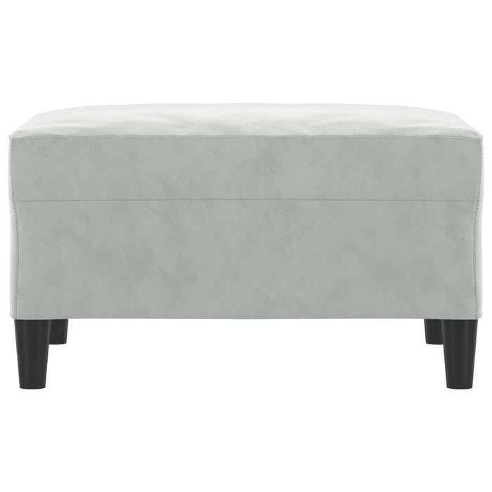 Taburet, gri deschis, 70x55x41 cm, catifea - WALTI WALTI