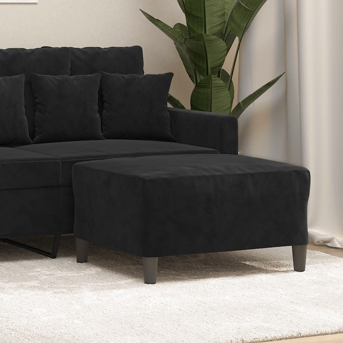 Taburet, negru, 70x55x41 cm, catifea - WALTI WALTI